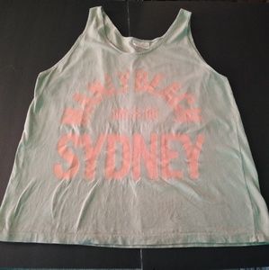 Manly Beach Sydney Australia tank 80s NOS LGTBQ